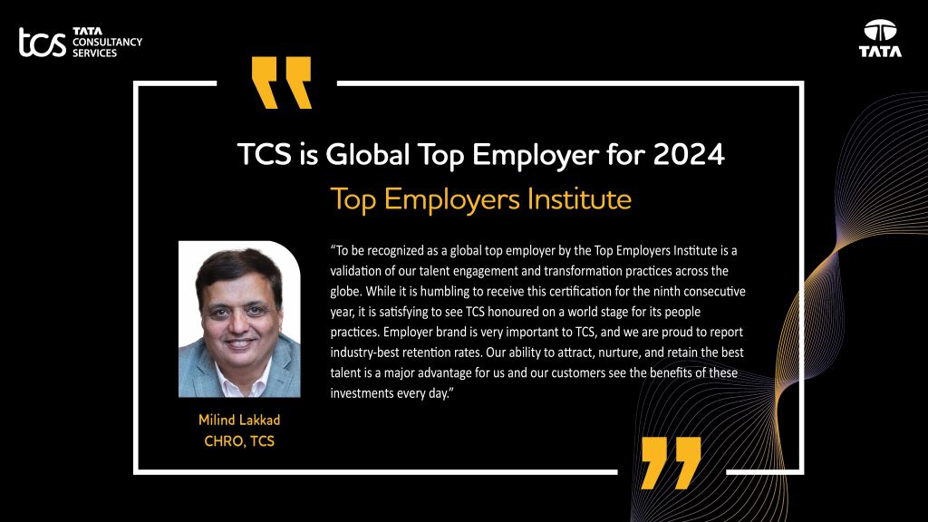 TCS Named Global Top Employer for 2024