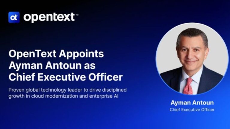 OpenText Appoints IBM Veteran Ayman Antoun as New CEO
